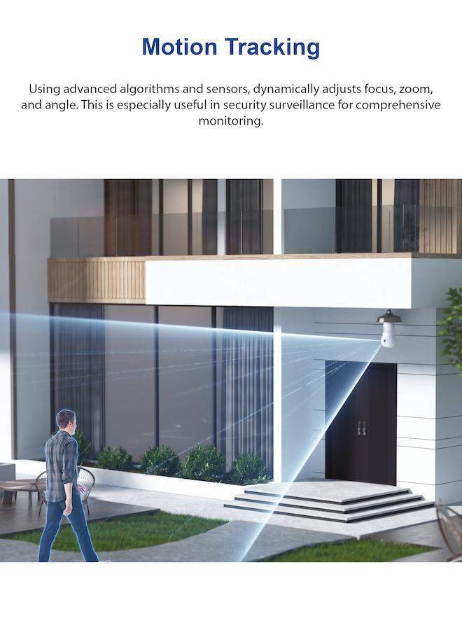 Phone Planet Smart Security Camera 2K Bulb High Definition and All-round Protection Integrated Digital Guardian 3MP Full Color Night Vision Intelligent Tracking AI Human and Vehicle Detection - Image 3