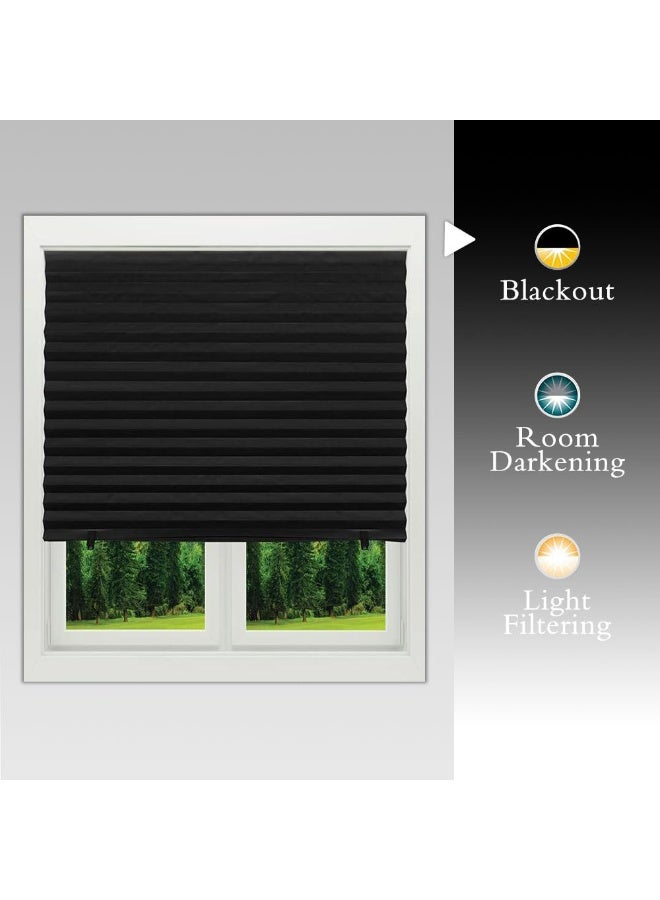 JZS Pleated Window Shades, Blackout Pleated Paper Shade Light Filtering Non-woven Blinds Window, Easy To Install for Bedroom, Bathroom, Living Room, Kitchen - Image 5