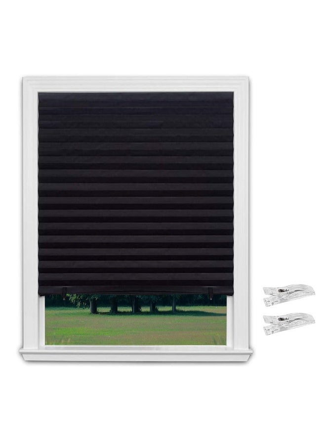 JZS Pleated Window Shades, Blackout Pleated Paper Shade Light Filtering Non-woven Blinds Window, Easy To Install for Bedroom, Bathroom, Living Room, Kitchen - Image 1