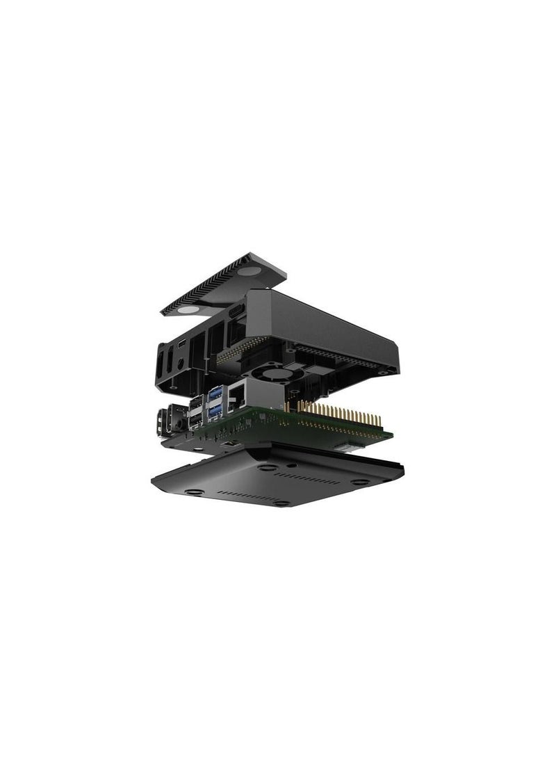 Raspberry Pi - Raspberry Pi 4 With Argon ONE M.2 Aluminum Case with Storage - Image 1