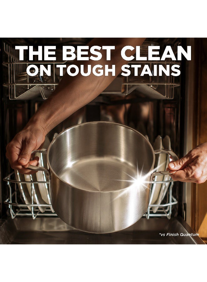 Finish Ultimate Plus Dishwasher Tablets, Lemon Scent, 3x More Cleaning Power, 14 Tabs - Image 2