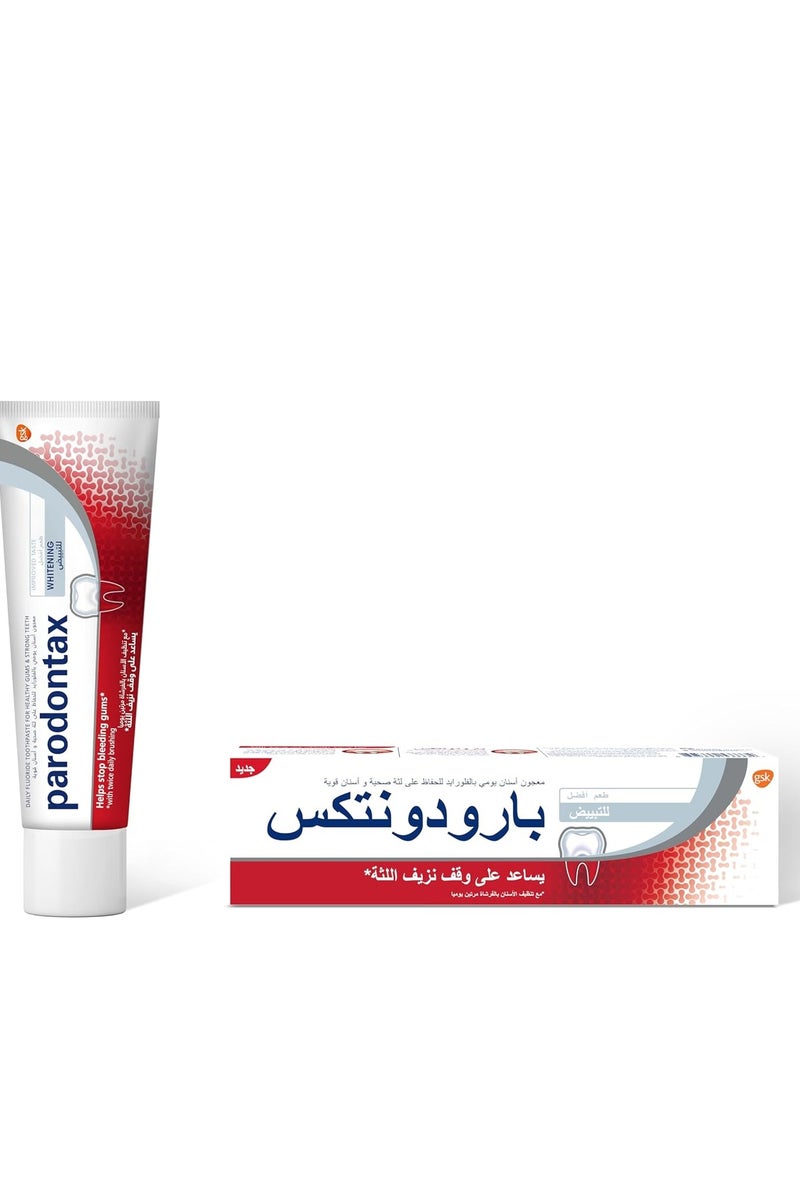 PARODONTAX TOOTHPASTE WHITENING 2*75ML  (pack of 2) - Image 2