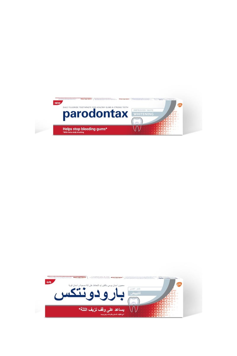 PARODONTAX TOOTHPASTE WHITENING 2*75ML  (pack of 2) - Image 1
