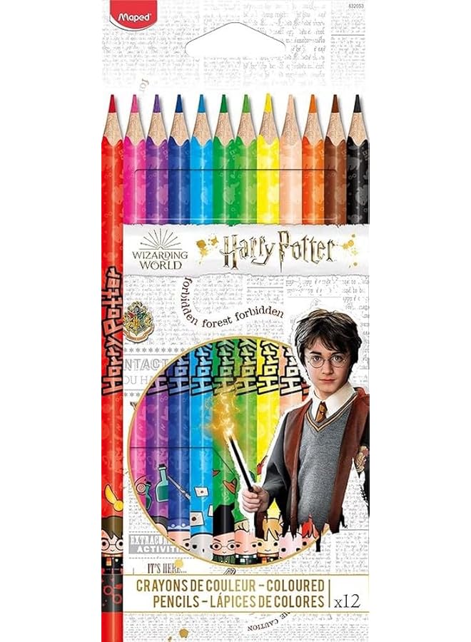 Maped 832053 Harry Potter Color Pencils 12 Pieces Set - Image 1