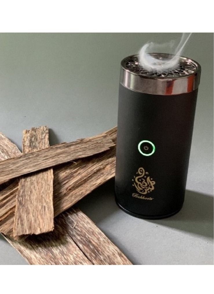 بخور مبخرة كهربائية للسيارة قابلة للشحن بمنفذ USB Type-C أسود  - Image 1