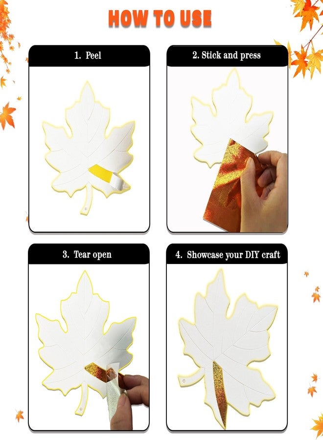 MLOLM 24 Sets Back to School Crafts DIY Foam Apple Foil Fun Arts Crafts Kit for First Day of School Gift Supplies Fall Harvest Decorations Fun Home Actives - Image 5