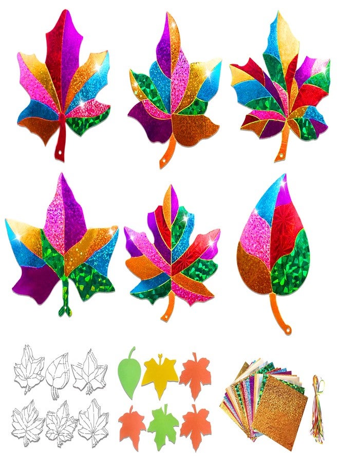 MLOLM 24 Sets Back to School Crafts DIY Foam Apple Foil Fun Arts Crafts Kit for First Day of School Gift Supplies Fall Harvest Decorations Fun Home Actives - Image 1