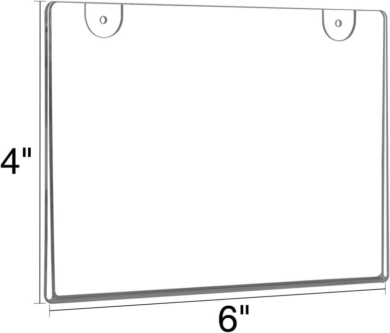 TPGP حامل لافتات أكريليك NIUBEE 4x6 أفقي - إطارات صور بلاستيكية شفافة (6 عبوات) - Image 2