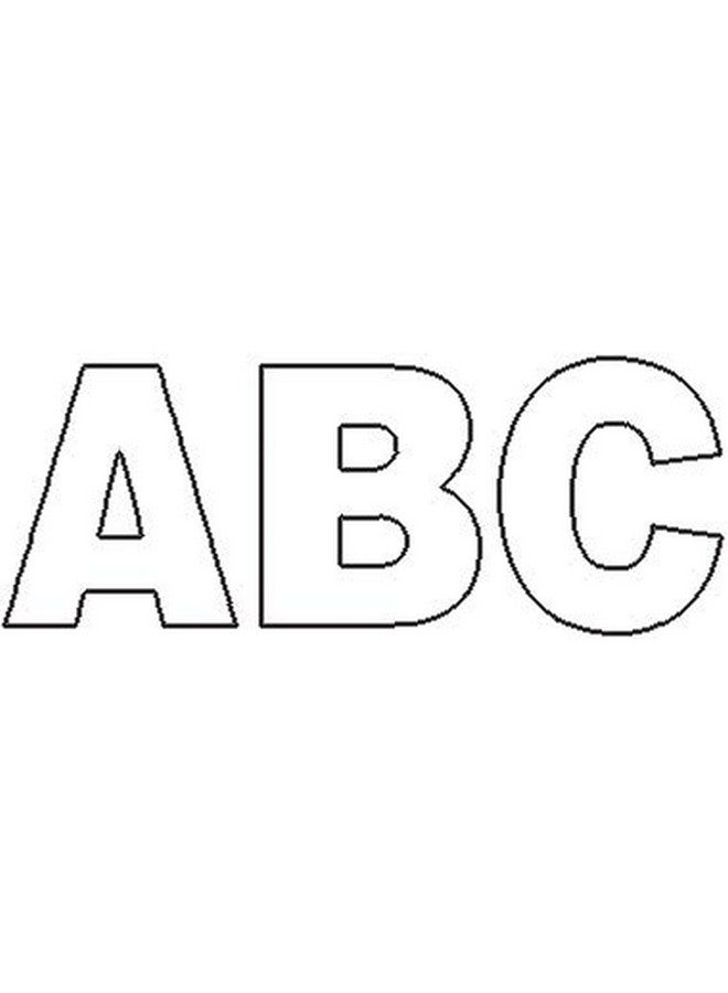 Duro Graphic Products Duro 1/2-inch Gothic Vinyl Letters and Numbers Set, White - Image 4