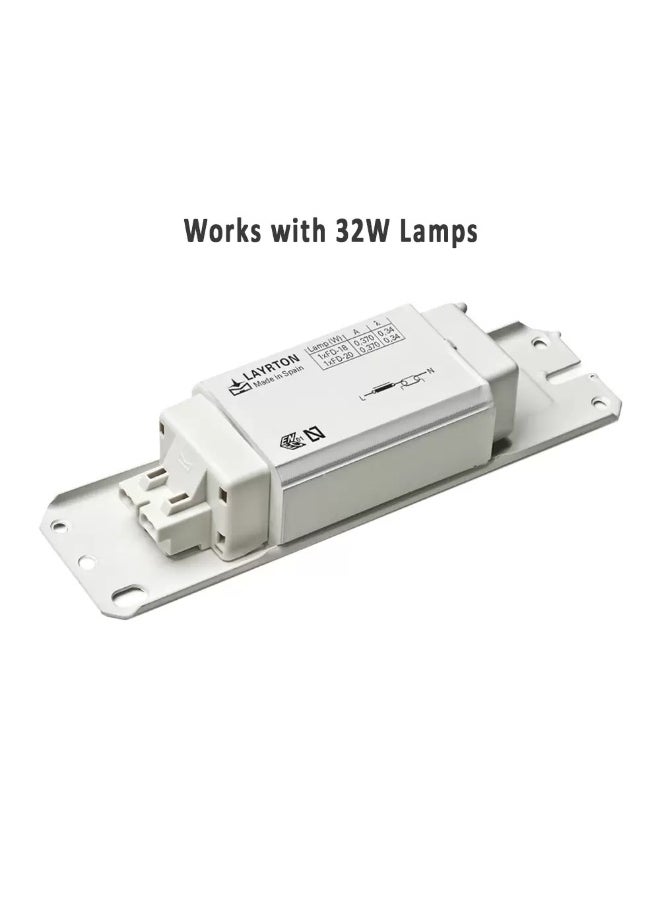 LAYRTON LAYRTON - Ballast for Fluorescent Lamps, 32W, 230V, for 32W CFL Lamps & Tubes 