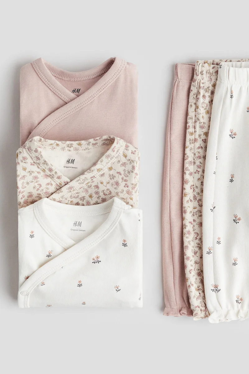 H&M 6-piece cotton set