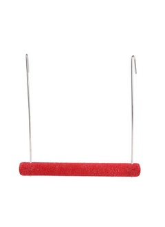 Western Era Playful Natural Perch Wood Perch Swing Toy Cage Hanging Platform, Climbing, Exercise Sand Perch For Birds (Small)  - Image 2