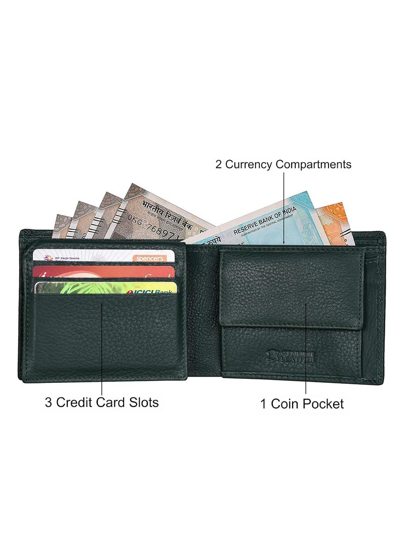 Urban URBAN FOREST Carl Green Mens Leather Wallet for Men  - Image 3