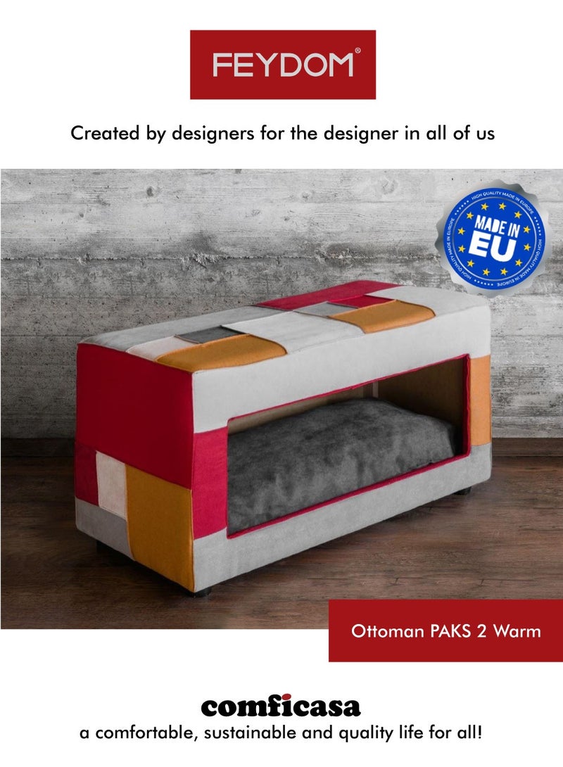 COMFICASA FEYDOM PAKS 2: The Multifunctional Ottoman Pet House - Warm Mix - Image 1