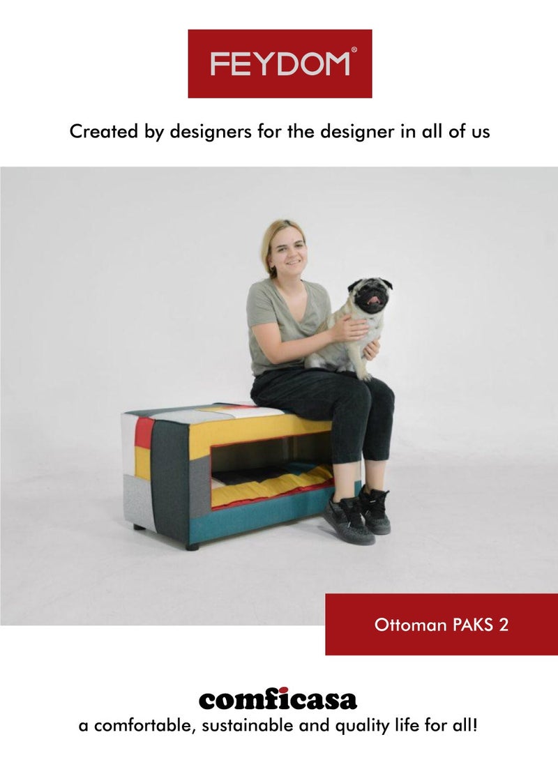 COMFICASA FEYDOM PAKS 2: The Multifunctional Ottoman Pet House - Warm Mix - Image 2