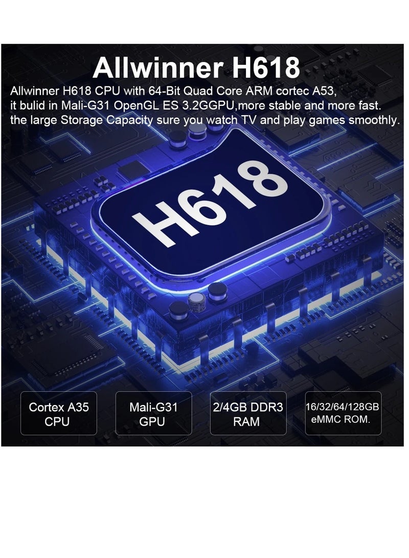 Transpeed Android 12.0 Set Top Box Voice Assistant 6K  4GB 64GB - Image 4