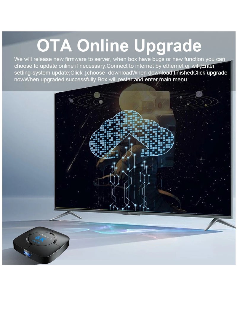 Transpeed Android 12.0 Set Top Box Voice Assistant 6K  4GB 64GB - Image 3