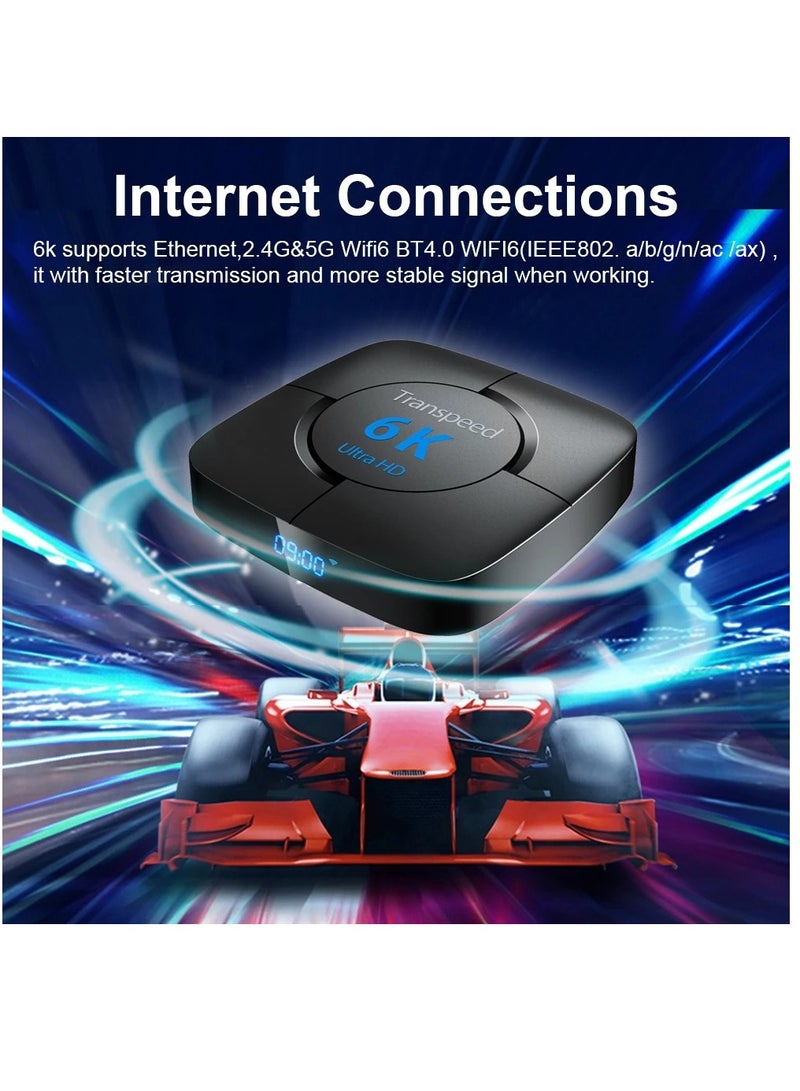 Transpeed Android 12.0 Set Top Box Voice Assistant 6K  4GB 64GB - Image 2