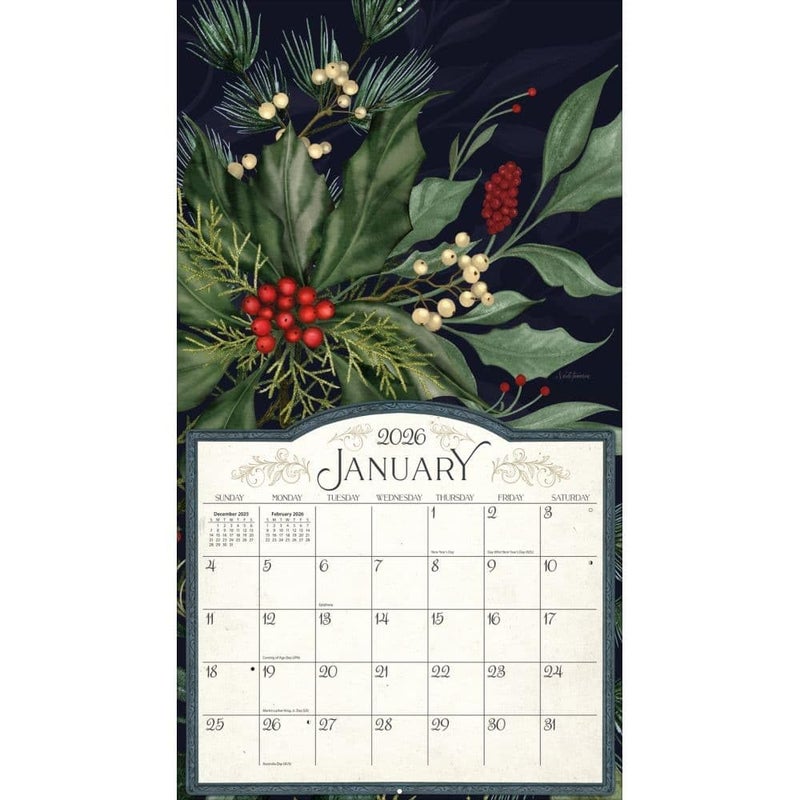 Lang, Midnight Garden Special Edition 2026 Wall Calendar, 13.4'' X 12'', 12-Month Calendar with Stapled Binding - Image 3