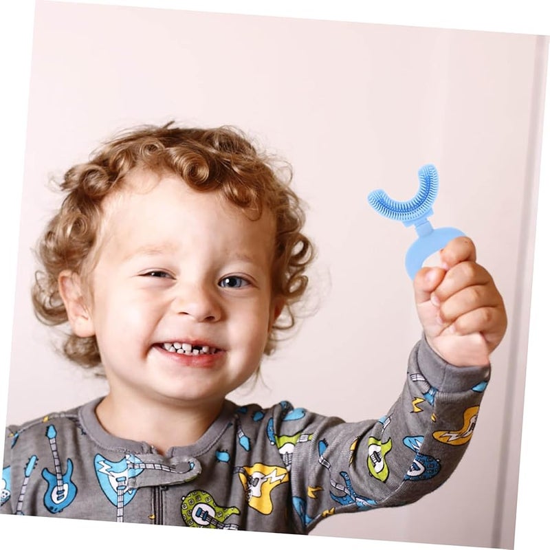 Valiclud Portable U Shaped Silicone Toothbrush For Children With Comfortable Grip - Image 4