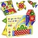 STEM MATCH Mini Magnetic Tiles for Kids Ages 48 40PCS Portable Travel Toys with Visual Storage Guide Metal Storage Box Compact Magnetic Building Blocks for Toddlers 35 Travel Activities - Image 2