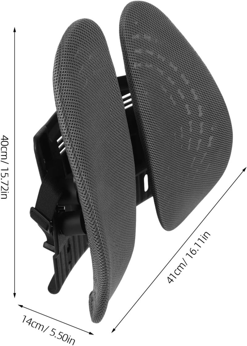 MORPICH Ergonomic Dual Support Wing Design Lumbar Support Pillow Back Support for Chair with Adjustable Height and Straps Lumbar Support for Car Relieves Lumbar Pain Improves Sitting Posture - Image 4
