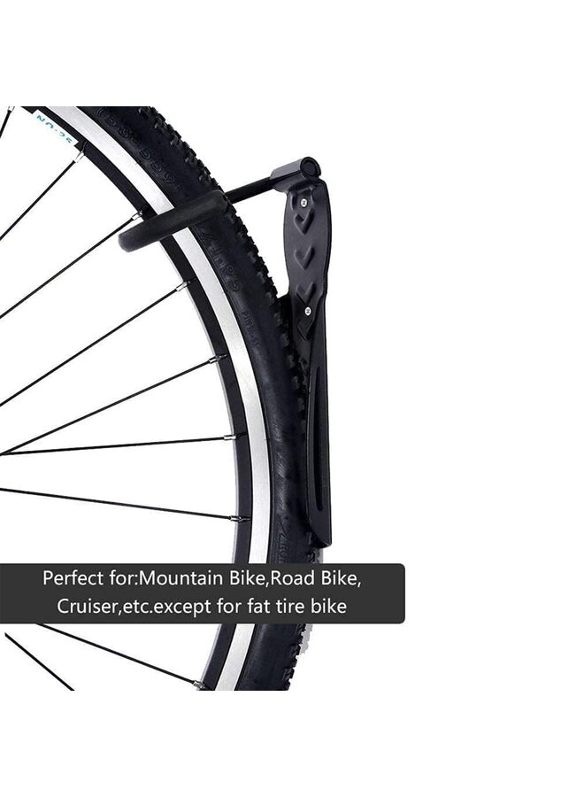 2 Pack Bike Wall Mount Rack with Tire Tray - Vertical Bike Storage Rack for Indoor,Garage,Shed - Easy to install - Hanging Road,Mountain or Hybrid Bikes Screws Included - Image 5