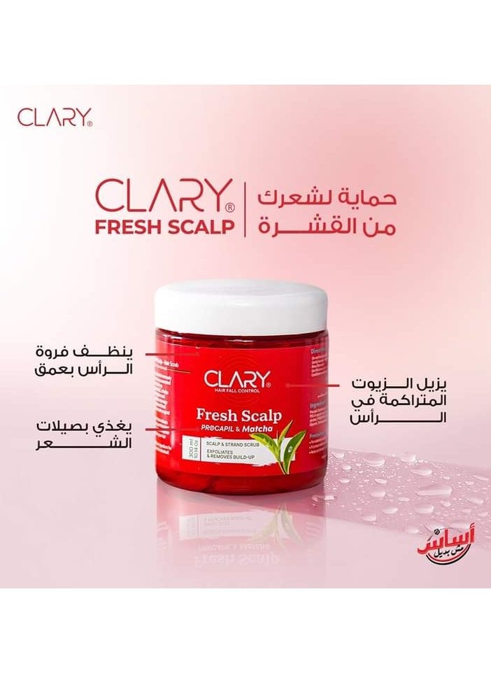CLARY - Clary Hair Fall Control Fresh Scalp With Procapil & Matcha - 300 Ml - Image 1
