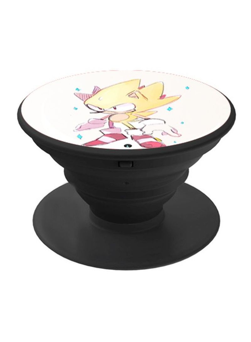 RKN Printed Pop Socket Black/White/Yellow - Image 1