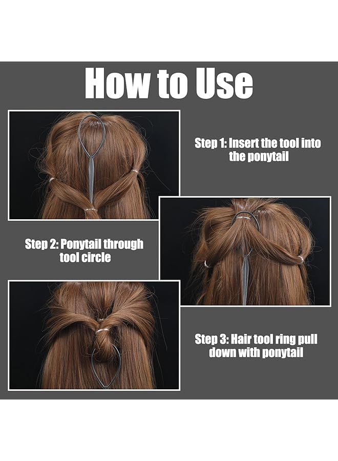 KASTWAVE 2000 Pcs Elastic Hair Bands With Hair Loop Styling Tool Set Clear Mini Hair Bands And Black Elastic Hair Ties With Rubber Band Cutter Organizer Box Hair Accessories For Toddler Baby Girl Women - Image 4