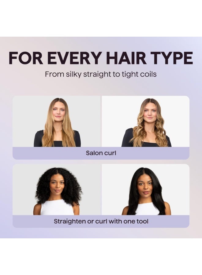 Wavytalk Airflow Styler Whirlwind Curl, Hair Straightener and Curler 2 in 1, Upgraded Curling Iron & Flat Iron Achieve One Pass Curl, Less Damage to Hair - Image 4