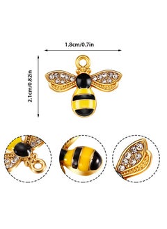 48 Pieces Bee Charms Bee Rhinestone Pendants Honeybee Jewelry Craft Charms With Holes For Jewelry Necklace Earring Bracelet Diy Making Supplies 18 X 21 Mm - pzsku/ZD98924A03DAD05DF93ECZ/45/_/1720074339/4e521f1d-ab2c-4101-941b-0d3f07a00692