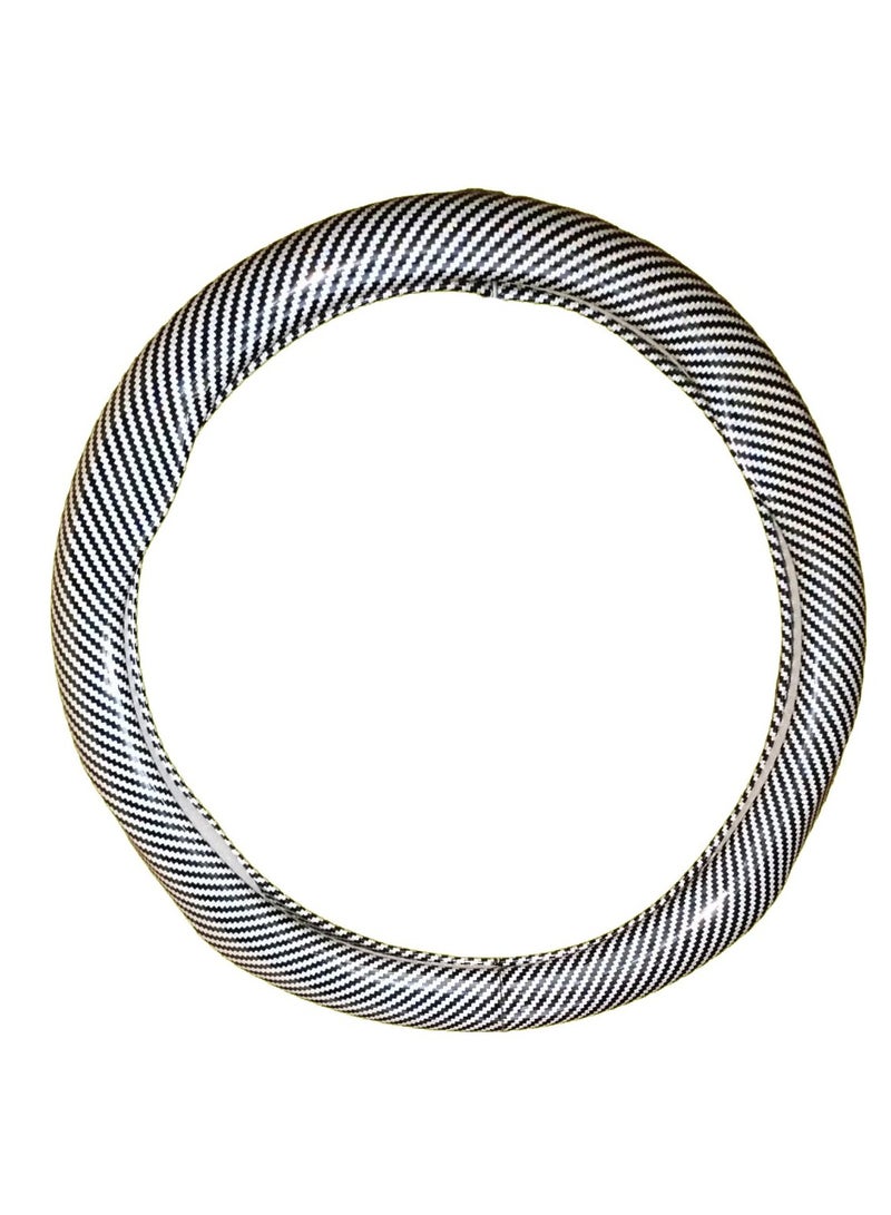 MT BEST BUY Glossy carbon fiber Steering Wheel wih finger tight, Soft Touch, Easy Clean, Suitable for all cars - Image 5