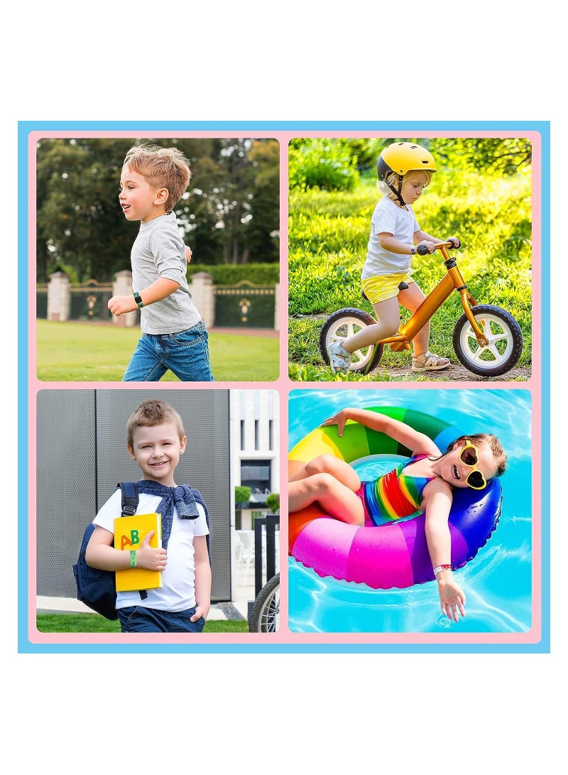 إكسفور أطفال مكافحة فقدان معرف السلامة سوار تحديد الهوية سوار قابل للتعديل للماء معرف الفرقة للبنين والبنات في الهواء الطلق حزام الطوارئ ( 20 قطعة ) - Image 5