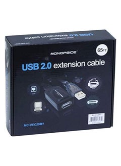 Monoprice 65Ft 20M Usb 2.0 A Male To A Female Active Extension/Repeater Cable For Playstation, Xbox, Kinenct, Oculus Vr, Usb Flash Drive, Card Reader, Hard Drive, Keyboard, Printer, Camera And More!  - Image 4