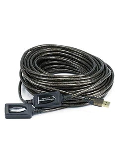 Monoprice 65Ft 20M Usb 2.0 A Male To A Female Active Extension/Repeater Cable For Playstation, Xbox, Kinenct, Oculus Vr, Usb Flash Drive, Card Reader, Hard Drive, Keyboard, Printer, Camera And More!  - Image 1