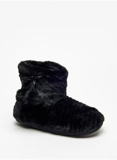 shoexpress Quilted Slip-On Bedroom Boots with Pom Pom Detail UAE ...