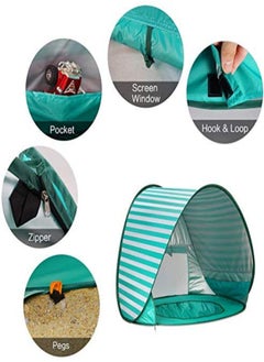 Aomeius Baby Beach Tent with Pool, UPF 50+ Beach Sun Shelter Outdoor Tent for Aged 0-3 Baby and Kids, Parks and Beach Shade Portable Mini Pool  - Image 5