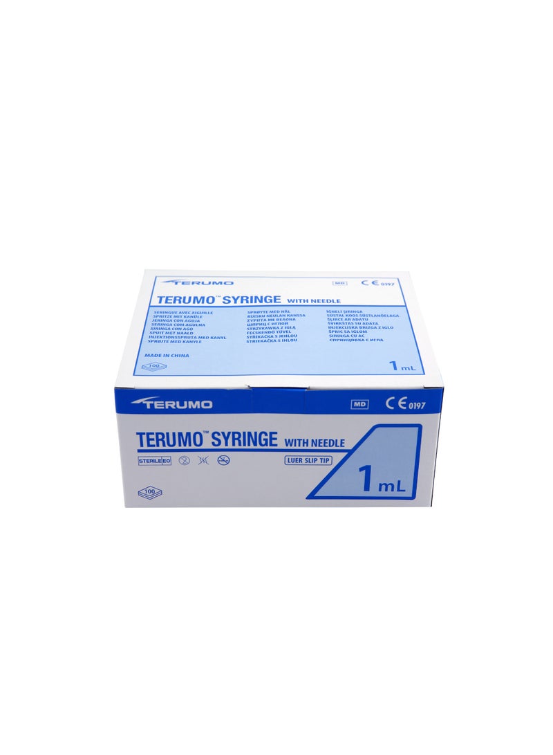 Terumo 1ml tuberculin syringe with needle 25G x 5/8" (0.5x16mm) - Image 1
