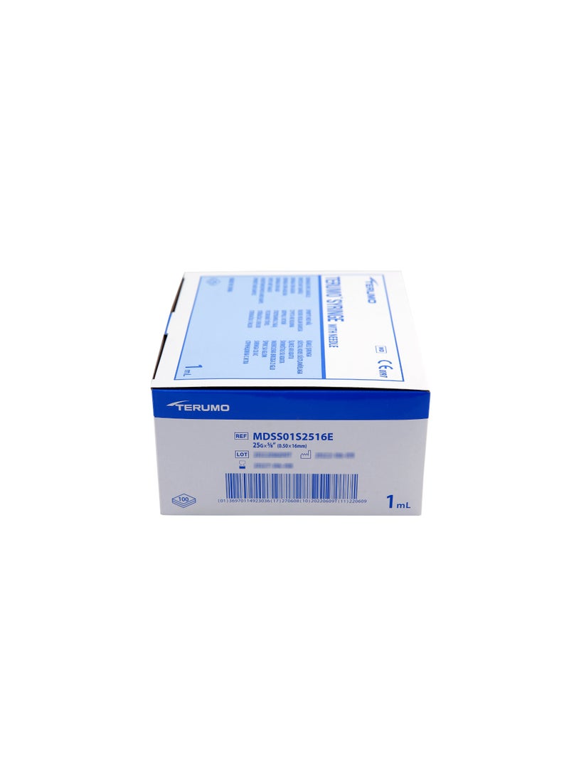 Terumo 1ml tuberculin syringe with needle 25G x 5/8" (0.5x16mm) - Image 4