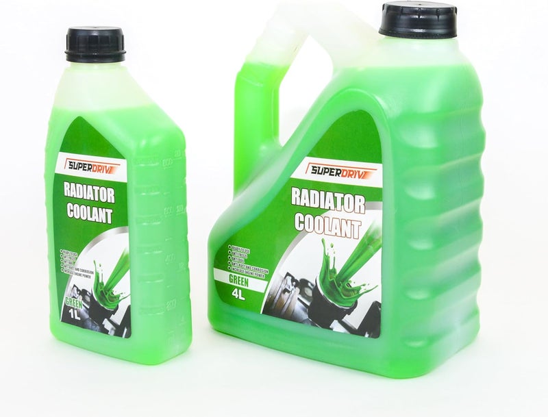 Superdrive Engine Coolant Offer for Car Radiator Anti Freeze & Boil 4L+1L (Green) - Image 2