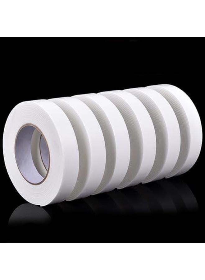 ECVV Double Sided Tape 6 Pack Adhesive Sticky Tape For Arts Crafts Photography Scrapbooking Card Making Gift Wrapping And Office School Stationery Supplies 6 Pack - Image 2