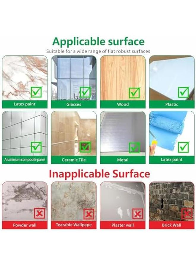 ECVV Double Sided Tape 6 Pack Adhesive Sticky Tape For Arts Crafts Photography Scrapbooking Card Making Gift Wrapping And Office School Stationery Supplies 6 Pack - Image 4