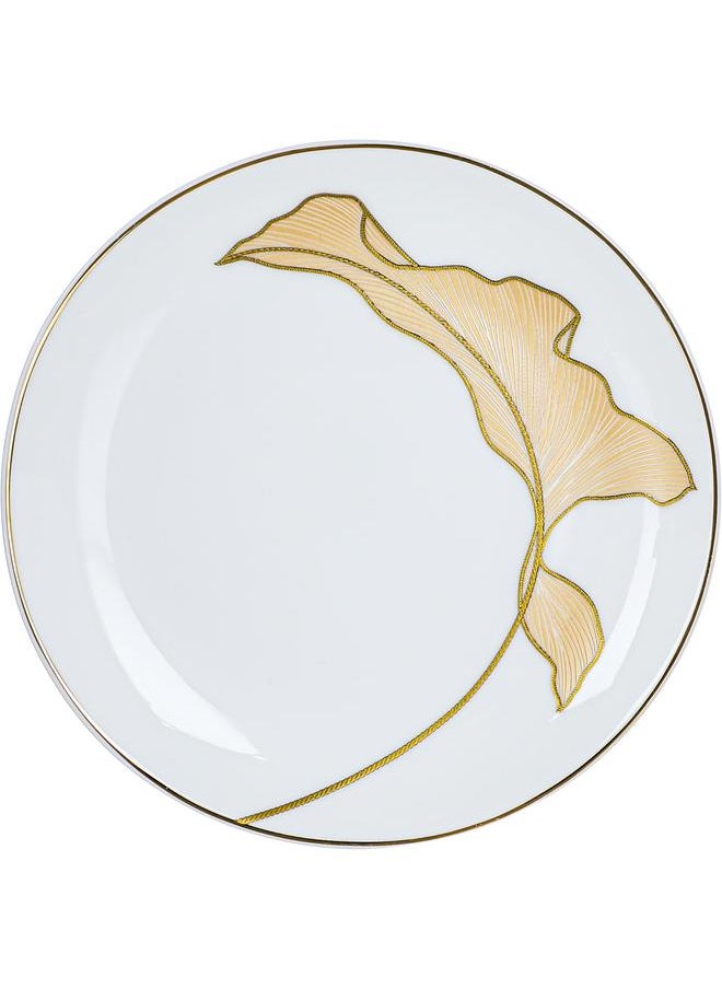 Alsaif Porcelain Cake Serving Set 14 Pieces White  - Image 2