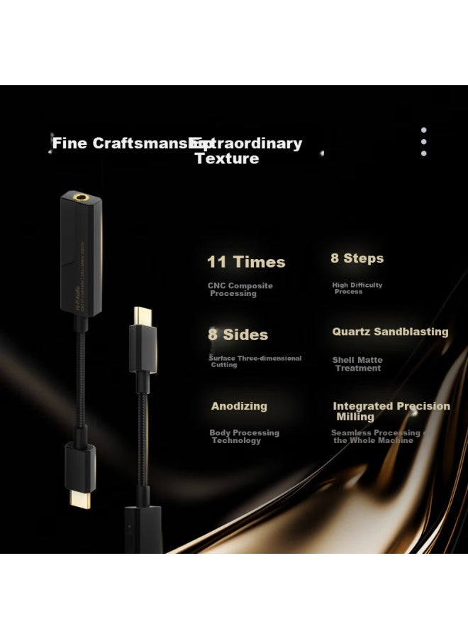 Meilan Hs1pro Hifi Decoding Earphone Amplifier, Small Tail, Three-level High-power Decoder, Dsd256 Hard Decoding, 43131 Dac Chip, App Adjustment, Type-c To 3.5 Adapter - Image 5