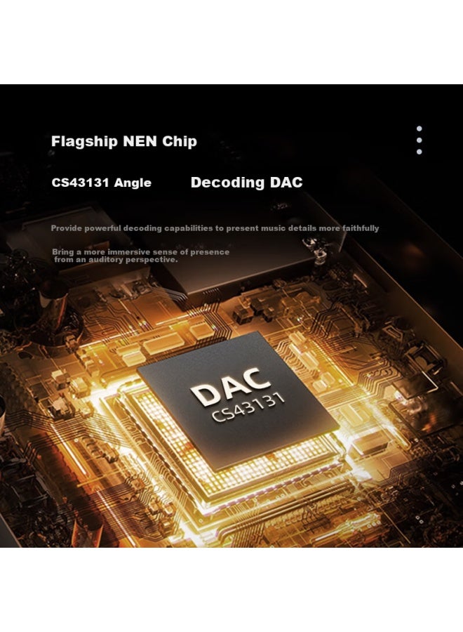 Meilan Hs1pro Hifi Decoding Earphone Amplifier, Small Tail, Three-level High-power Decoder, Dsd256 Hard Decoding, 43131 Dac Chip, App Adjustment, Type-c To 3.5 Adapter - Image 2