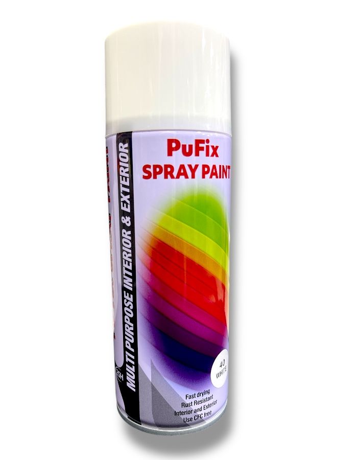 سبراي دهان "بيو فيكس" أبيض 400 مل - سريع الجفاف ومقاوم للصدأ - Image 2