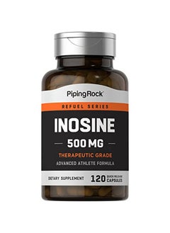 Inosine 500Mg ; 120 Capsules ; Advanced Athlete Formula ; Therapeutic Grade ; Inositol ; Nongmo Gluten Free Supplement