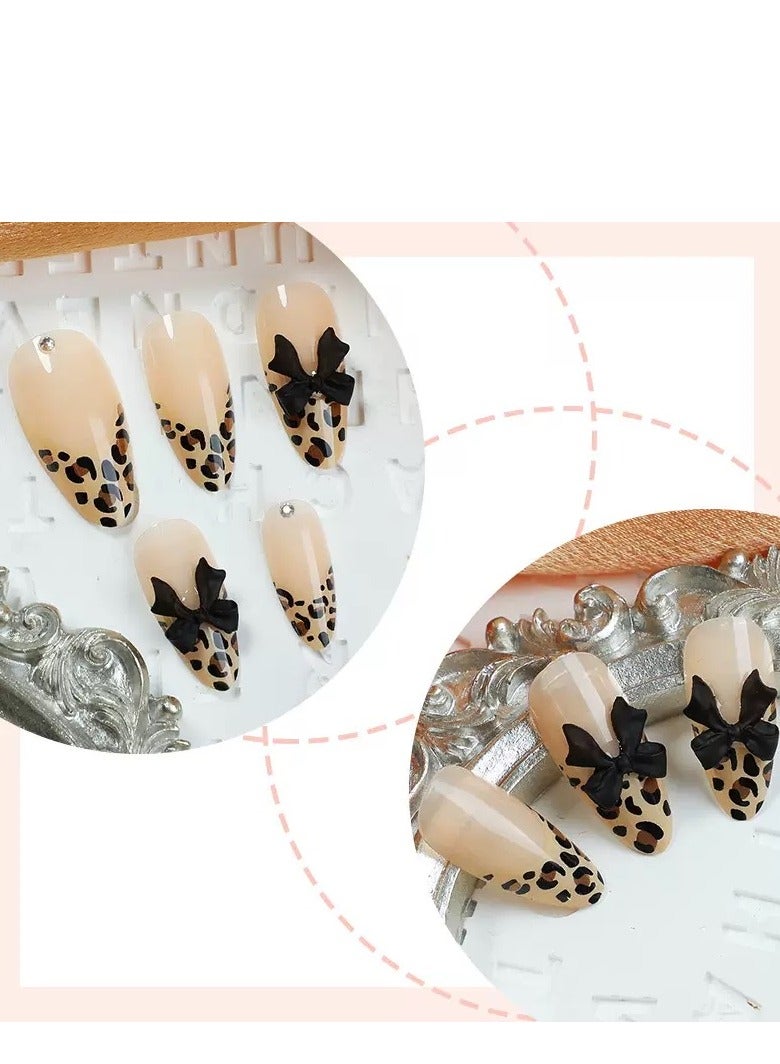 SYNSYB SYNSYB French Tip Press On Nails - Package Soft Gel French false Nails Short, Salon-quality Press On Nails, Seamless Glue-on Nails for Woman Nail Art Manicure  - Image 2