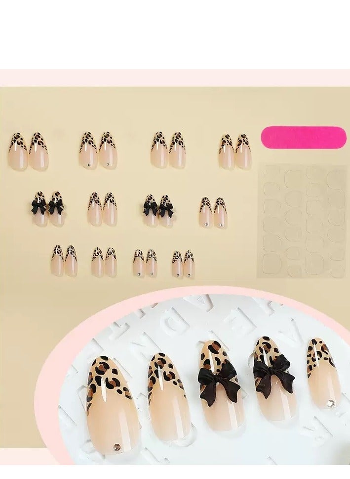 SYNSYB SYNSYB French Tip Press On Nails - Package Soft Gel French false Nails Short, Salon-quality Press On Nails, Seamless Glue-on Nails for Woman Nail Art Manicure  - Image 4